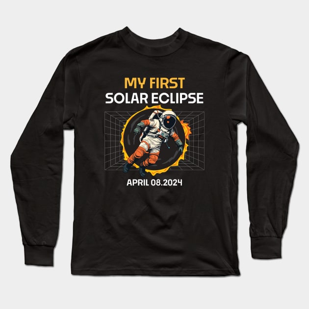 Total  Solar Eclipse 2024 Totality April 8 Long Sleeve T-Shirt by Giftyshoop